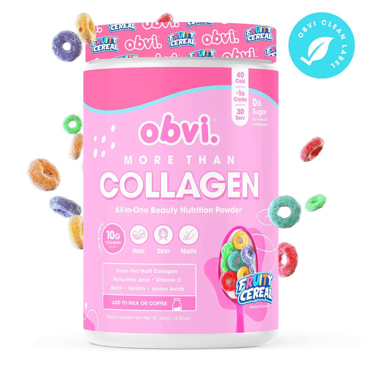 More Than Collagen Fruity Cereal Flavor